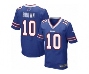 Men's Nike Buffalo Bills #10 Philly Brown Elite Royal Blue Team Color NFL Jersey