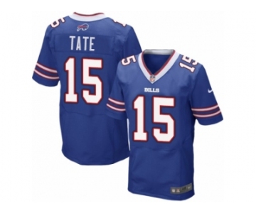 Men's Nike Buffalo Bills #15 Brandon Tate Elite Royal Blue Team Color NFL Jersey