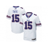 Men's Nike Buffalo Bills #15 Brandon Tate Elite White NFL Jersey