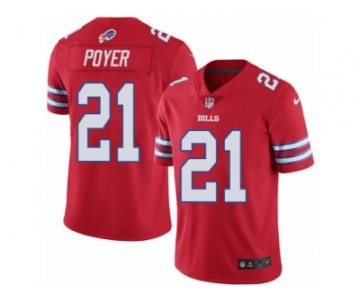 Men's Nike Buffalo Bills #21 Jordan Poyer Elite Red Rush NFL Jersey