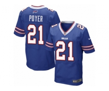 Men's Nike Buffalo Bills #21 Jordan Poyer Elite Royal Blue Team Color NFL Jersey