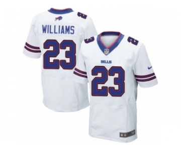 Men's Nike Buffalo Bills #23 Aaron Williams Elite White NFL Jersey