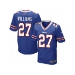 Men's Nike Buffalo Bills #27 Duke Williams Elite Royal Blue Team Color NFL Jersey