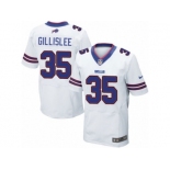 Men's Nike Buffalo Bills #35 Mike Gillislee Elite White NFL Jersey