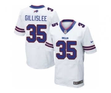 Men's Nike Buffalo Bills #35 Mike Gillislee Elite White NFL Jersey