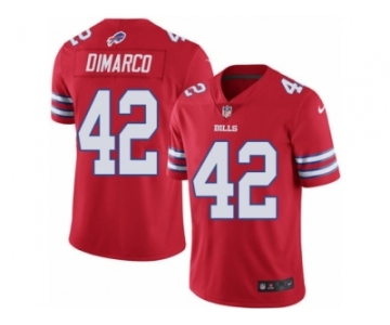 Men's Nike Buffalo Bills #42 Patrick DiMarco Elite Red Rush NFL Jersey