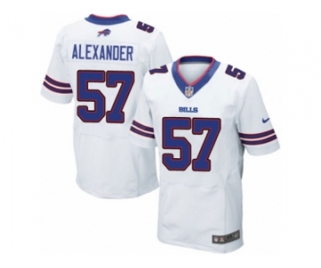 Men's Nike Buffalo Bills #57 Lorenzo Alexander Elite White NFL Jersey