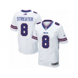 Men's Nike Buffalo Bills #8 Rod Streater Elite White NFL Jersey