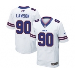 Men's Nike Buffalo Bills #90 Shaq Lawson Elite White NFL Jersey