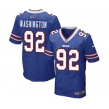 Men's Nike Buffalo Bills #92 Adolphus Washington Elite Royal Blue NFL Jersey