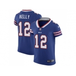 Nike Buffalo Bills #12 Jim Kelly Royal Blue Team Color Men Stitched NFL Vapor Untouchable Elite Jersey