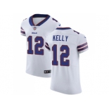 Nike Buffalo Bills #12 Jim Kelly White Men Stitched NFL Vapor Untouchable Elite Jersey