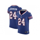 Nike Buffalo Bills #24 Taron Johnson Royal Blue Team Color Men Stitched NFL Vapor Untouchable Elite Jersey