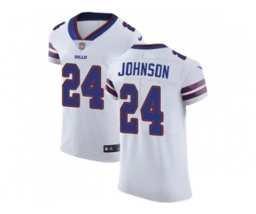 Nike Buffalo Bills #24 Taron Johnson White Men Stitched NFL Vapor Untouchable Elite Jersey