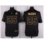 Nike Buffalo Bills #25 LeSean McCoy Black Pro Line Gold Collection Jersey[Elite]