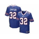 Nike Buffalo Bills #32 O. J. Simpson Royal Blue Team Color Men Stitched NFL New Elite Jersey