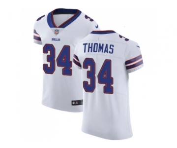 Nike Buffalo Bills #34 Thurman Thomas White Men Stitched NFL Vapor Untouchable Elite Jersey