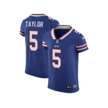 Nike Buffalo Bills #5 Tyrod Taylor Royal Blue Team Color Men Stitched NFL Vapor Untouchable Elite Jersey