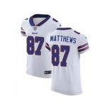 Nike Buffalo Bills #87 Jordan Matthews White Men Stitched NFL Vapor Untouchable Elite Jersey