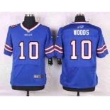 nike nfl jerseys buffalo bills #10 woods blue[Elite]