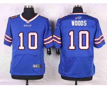 nike nfl jerseys buffalo bills #10 woods blue[Elite]