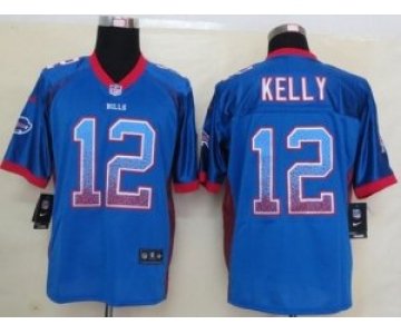 nike nfl jerseys buffalo bills #12 jim kelly blue[Elite drift fashion]