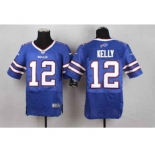 nike nfl jerseys buffalo bills #12 jim kelly blue[Elite]