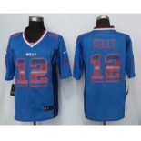 nike nfl jerseys buffalo bills #12 jim kelly blue[Strobe Limited]