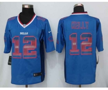 nike nfl jerseys buffalo bills #12 jim kelly blue[Strobe Limited]