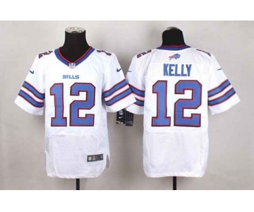 nike nfl jerseys buffalo bills #12 jim kelly white[Elite]