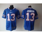 nike nfl jerseys buffalo bills #13 johnson blue[elite]