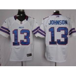 nike nfl jerseys buffalo bills #13 johnson white[elite]