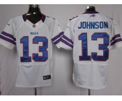 nike nfl jerseys buffalo bills #13 johnson white[elite]