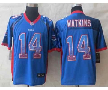 nike nfl jerseys buffalo bills #14 watkins blue[Elite drift fashion][watkins]