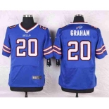 nike nfl jerseys buffalo bills #20 graham blue[Elite]