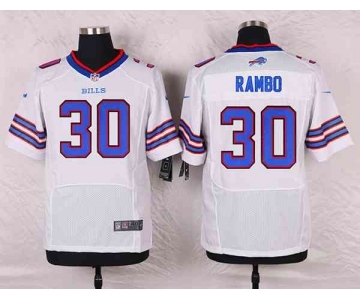 nike nfl jerseys buffalo bills #30 rambo white[Elite]