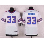 nike nfl jerseys buffalo bills #33 brooks white[Elite]