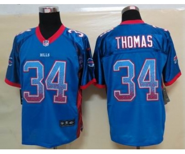 nike nfl jerseys buffalo bills #34 thomas blue[Elite drift fashion]