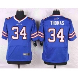 nike nfl jerseys buffalo bills #34 thomas blue[Elite]