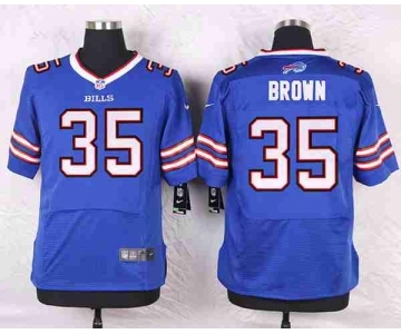 nike nfl jerseys buffalo bills #35 brown blue[Elite][brown]