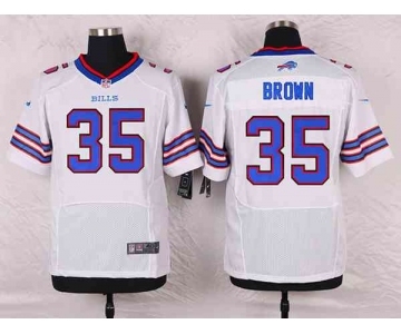 nike nfl jerseys buffalo bills #35 brown white[Elite][brown]