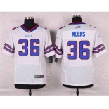 nike nfl jerseys buffalo bills #36 meeks white[Elite]