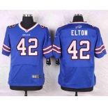 nike nfl jerseys buffalo bills #42 elton blue[Elite]