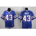 nike nfl jerseys buffalo bills #43 scott blue[Elite]