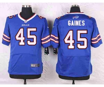 nike nfl jerseys buffalo bills #45 gaines blue[Elite]