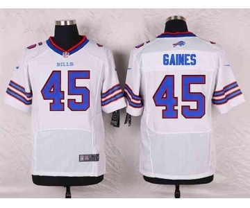 nike nfl jerseys buffalo bills #45 gaines white[Elite]