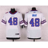 nike nfl jerseys buffalo bills #48 gray white[Elite]