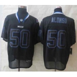 nike nfl jerseys buffalo bills #50 alonso black[Elite lights out][alonso]