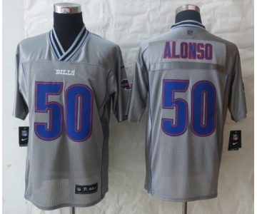 nike nfl jerseys buffalo bills #50 alonso grey[Elite vapor]