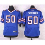 nike nfl jerseys buffalo bills #50 steward blue[Elite][steward]